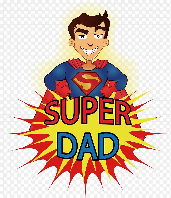 super dad 超人 卡通