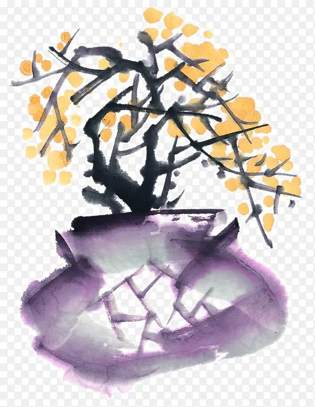 水墨梅花