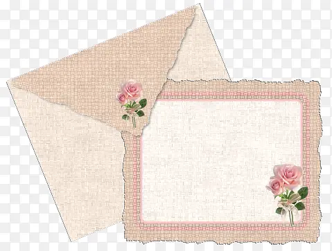 粉色信封信纸