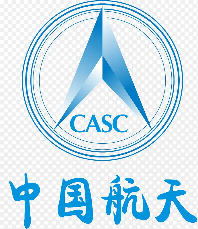 中国航天蓝色logo