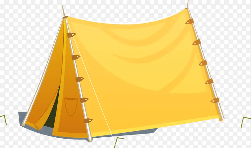黄色卡通帐篷