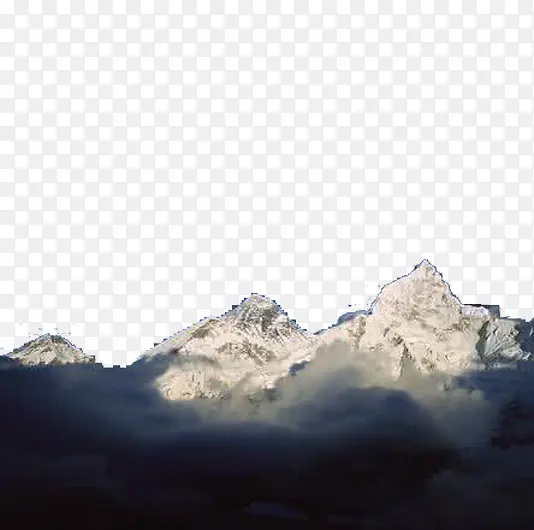 喜马拉雅山顶拍摄图元素