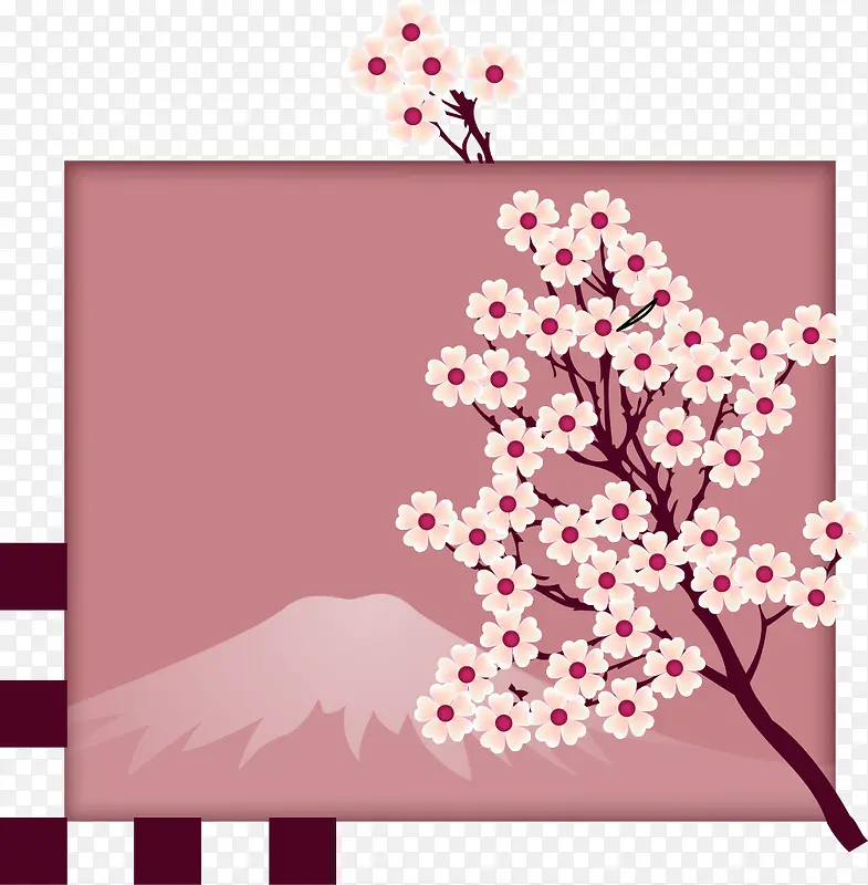 矢量桃花