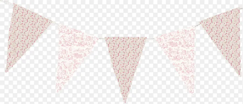 粉色三角旗