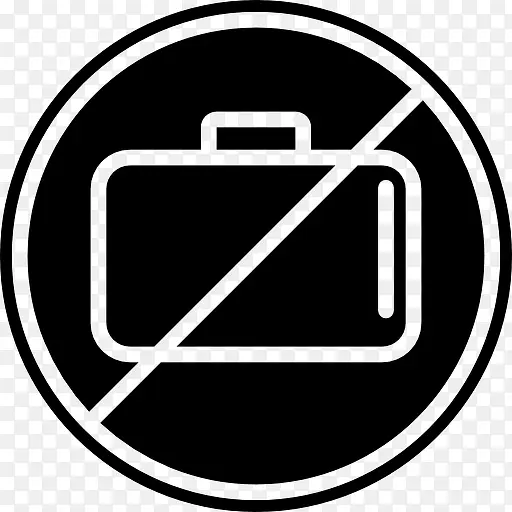 行李禁止信号图标