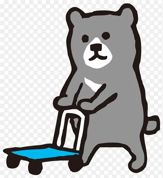 推车小熊