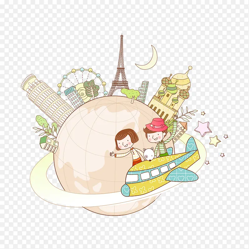 旅行插画
