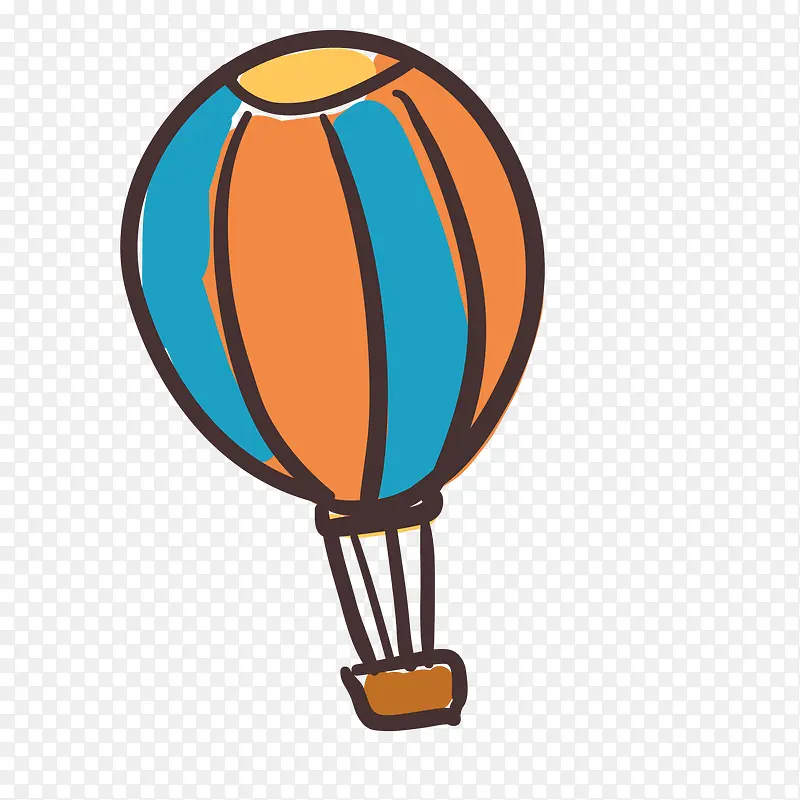 卡通彩绘热气球设计