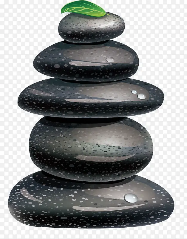 叠起来的石头矢量图
