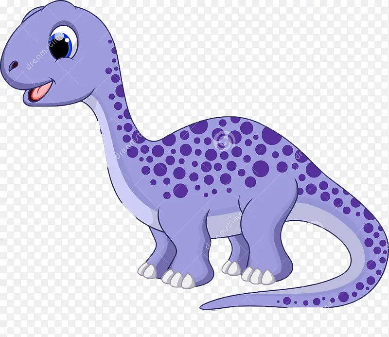 蓝紫色斑点恐龙