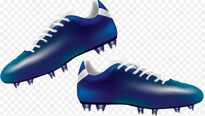 蓝色足球鞋