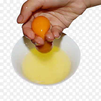 手握鸡蛋黄