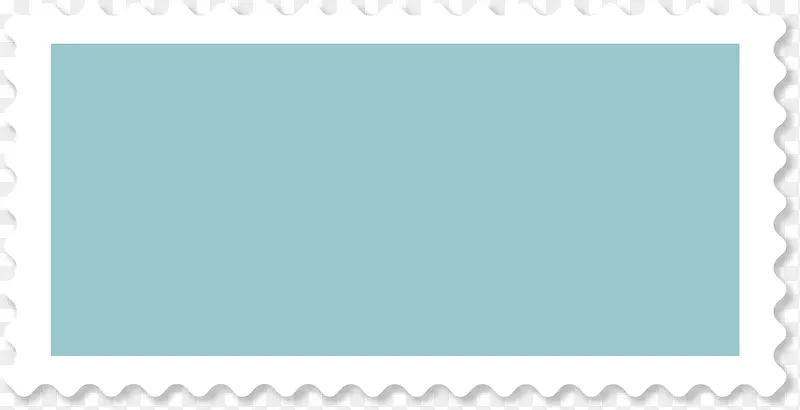 蓝色邮票框架