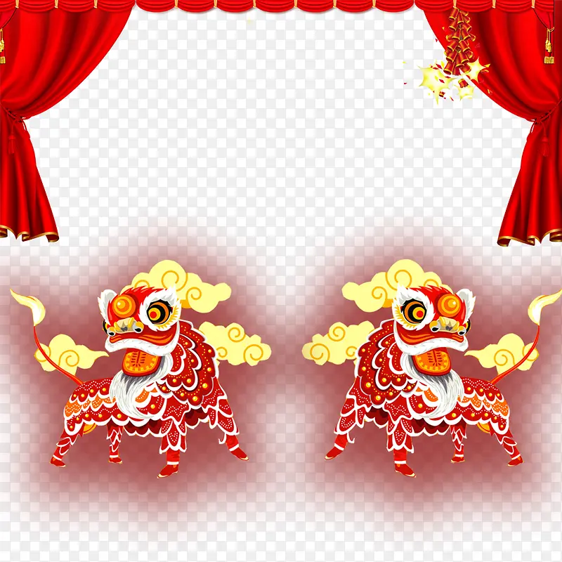 春节海报装饰背景