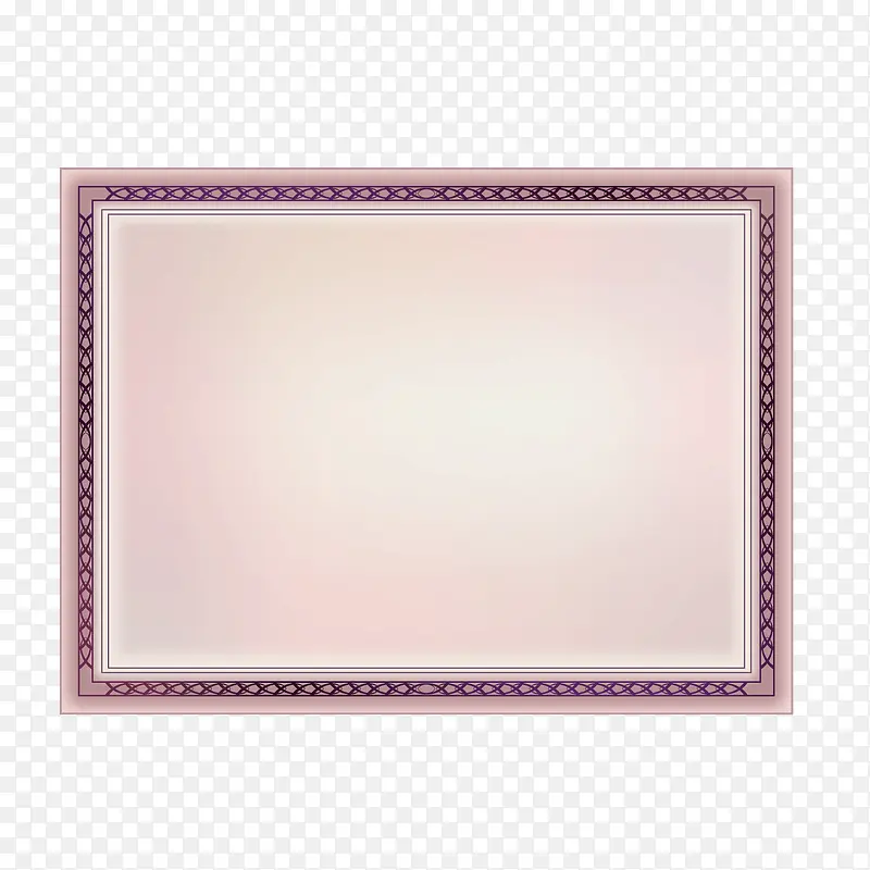 矢量紫色细边框相框