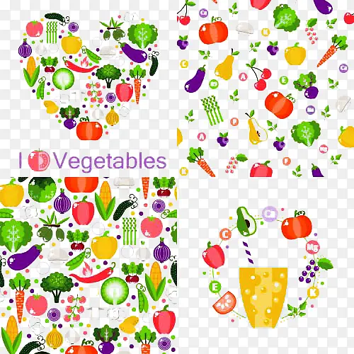 卡通蔬菜插画