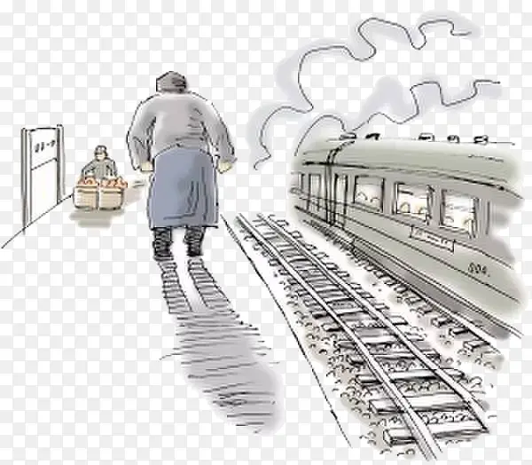 离别的背影手绘图PNG图片素材下载_图片编号8294785-PNG素材网