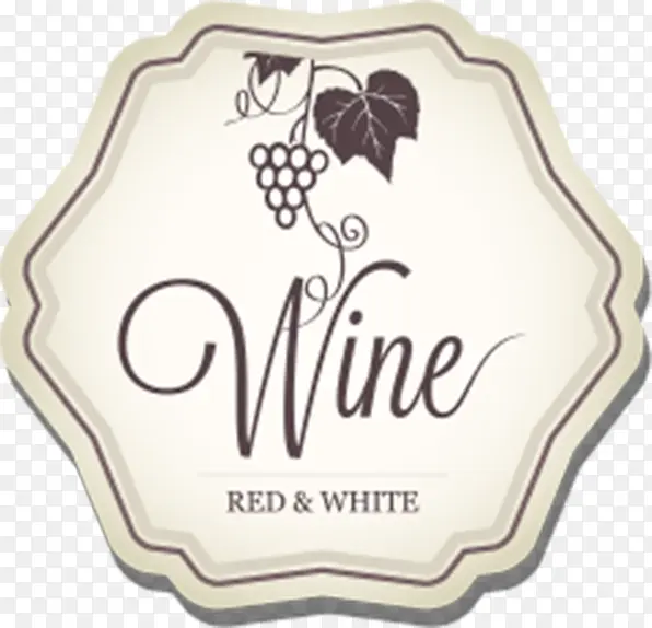 葡萄酒餐馆标志标牌白色