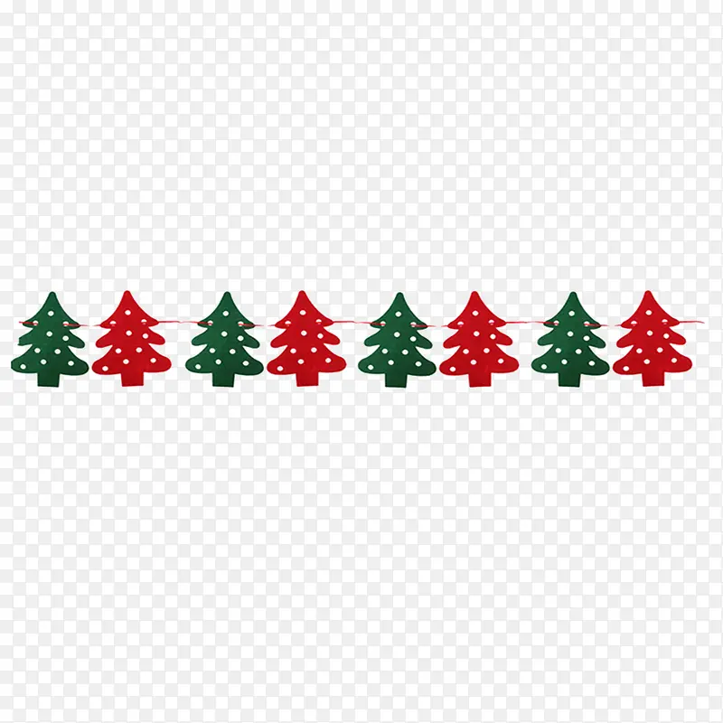圣诞树串旗帜