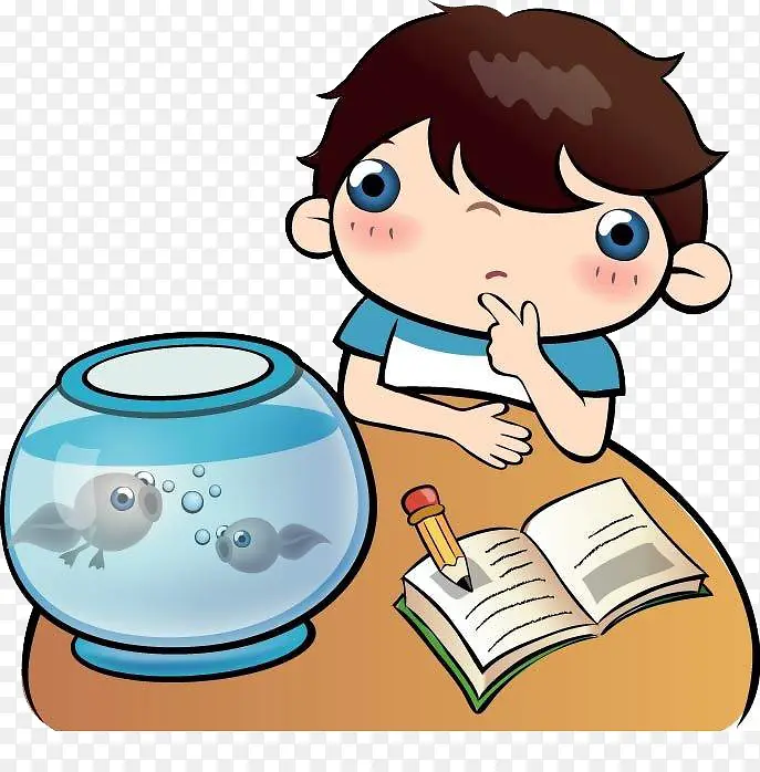 思考的小孩PNG图片素材下载_图片编号8295852-PNG素材网