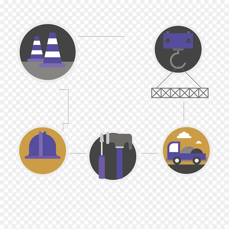 矢量交通运输模型示意图