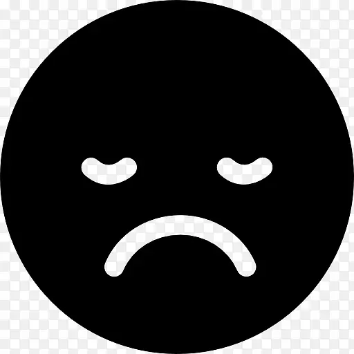 悲困表情符号的平方图标