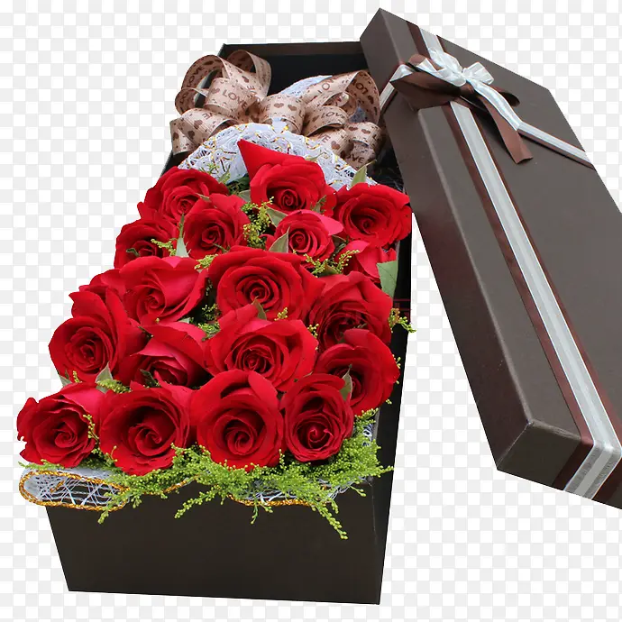 火红玫瑰礼物盒
