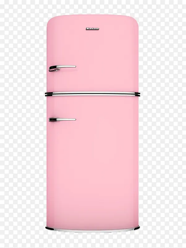 粉红色冰箱