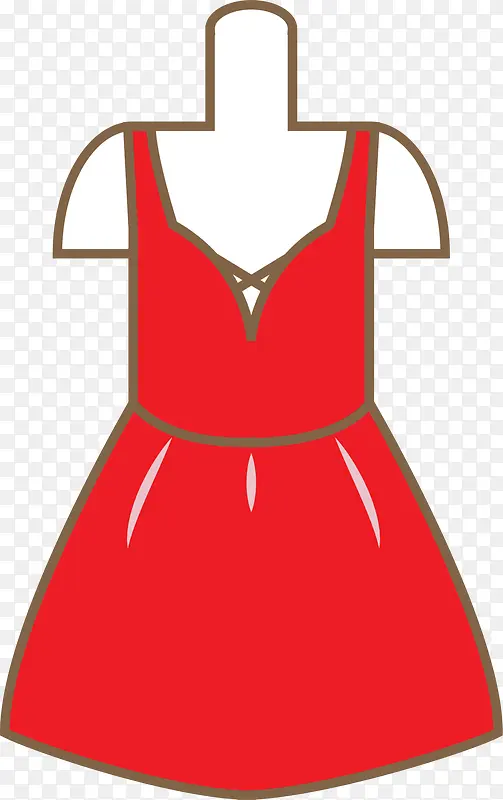 红色婚礼礼服长裙
