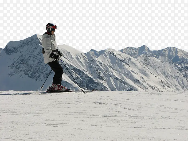 雪山下的滑雪场