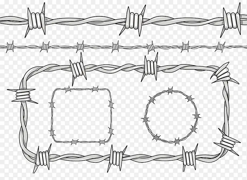 铁丝网边框素材