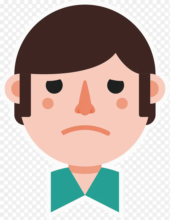 哀愁的表情PNG图片素材下载_图片编号8307366PNG素材网