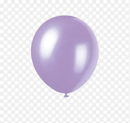 一个紫色气球