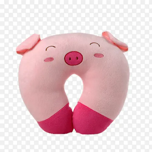 粉色小猪u型枕