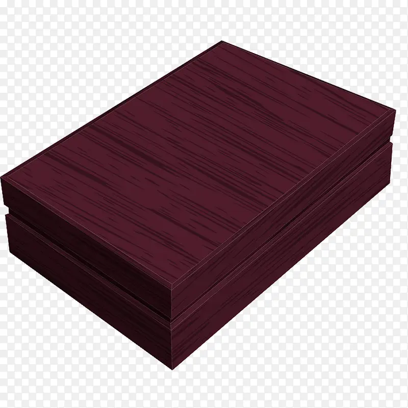 紫色木纹时尚长方形盒子