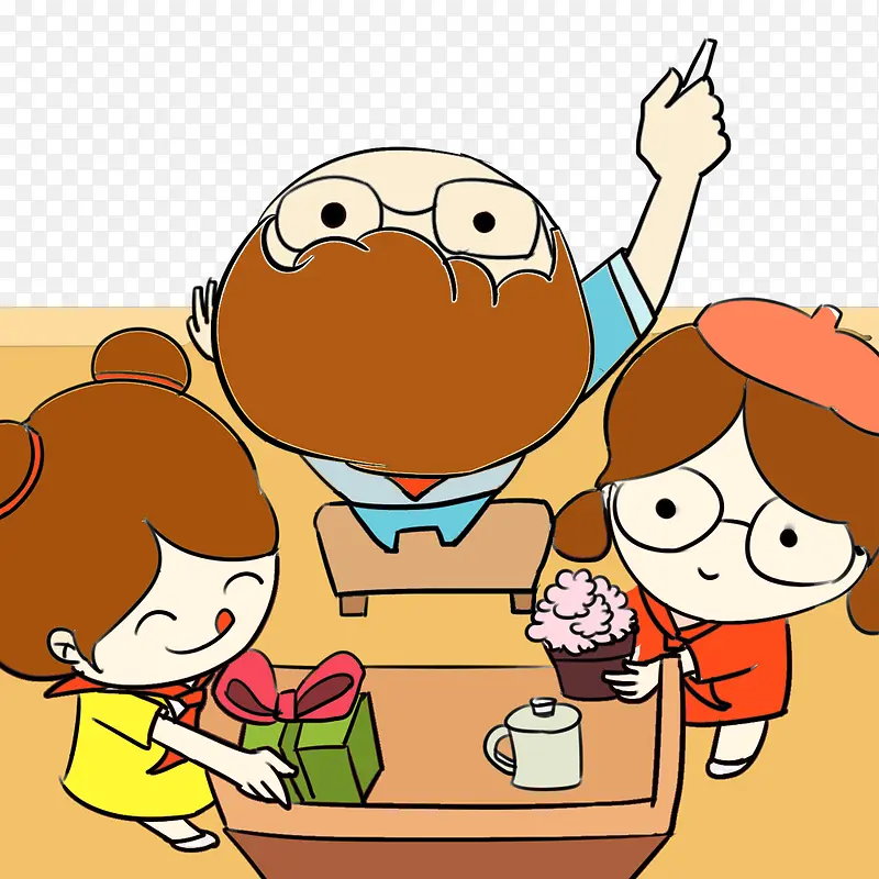 讲台上的学生
