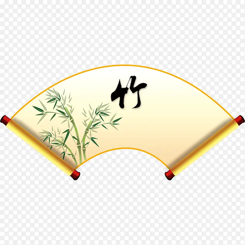 竹报平安扇PNG图片素材下载_图片编号8314987-PNG素材网