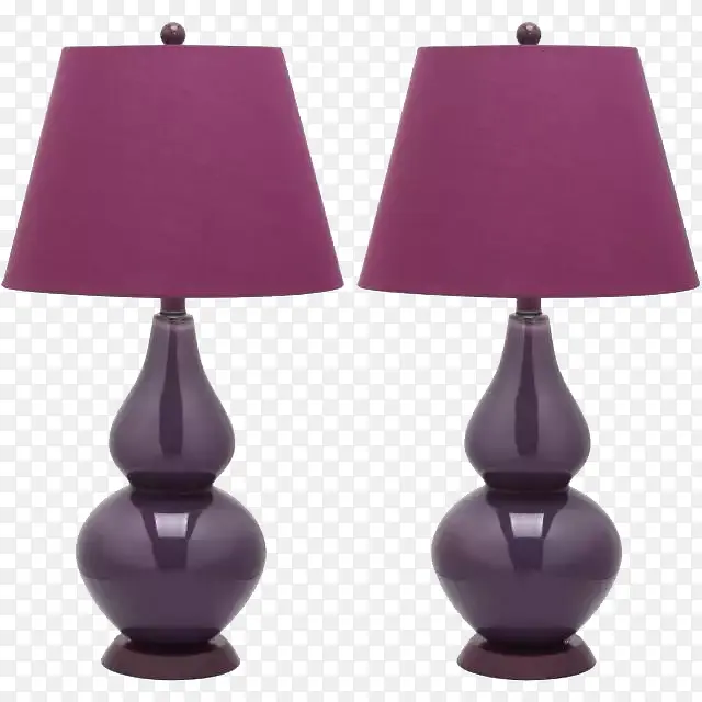 紫色台灯