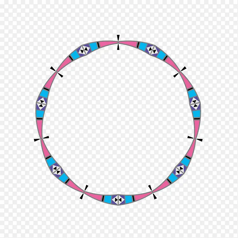 蓝紫色圆环