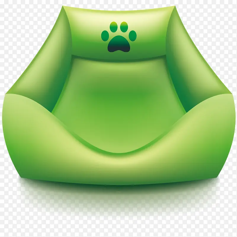矢量绿色沙发