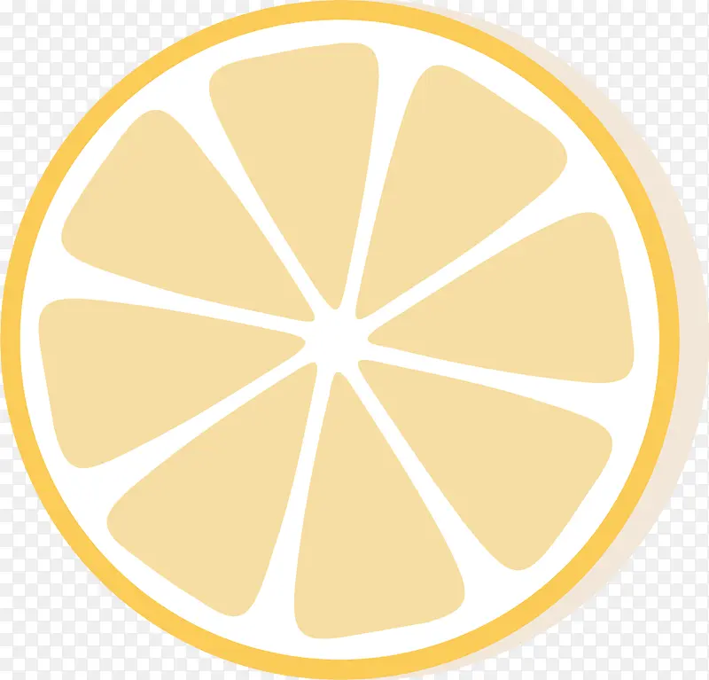 手绘黄色水果橙子
