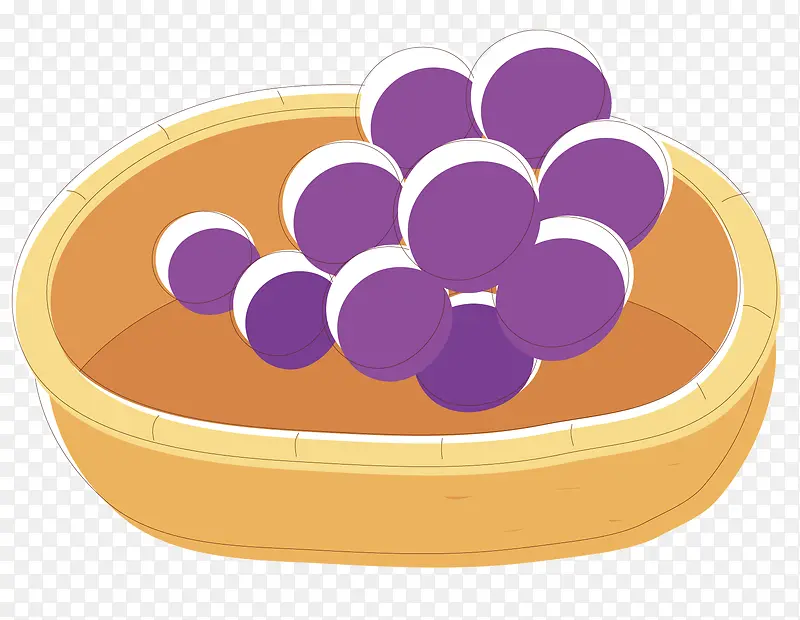 盘子里的葡萄