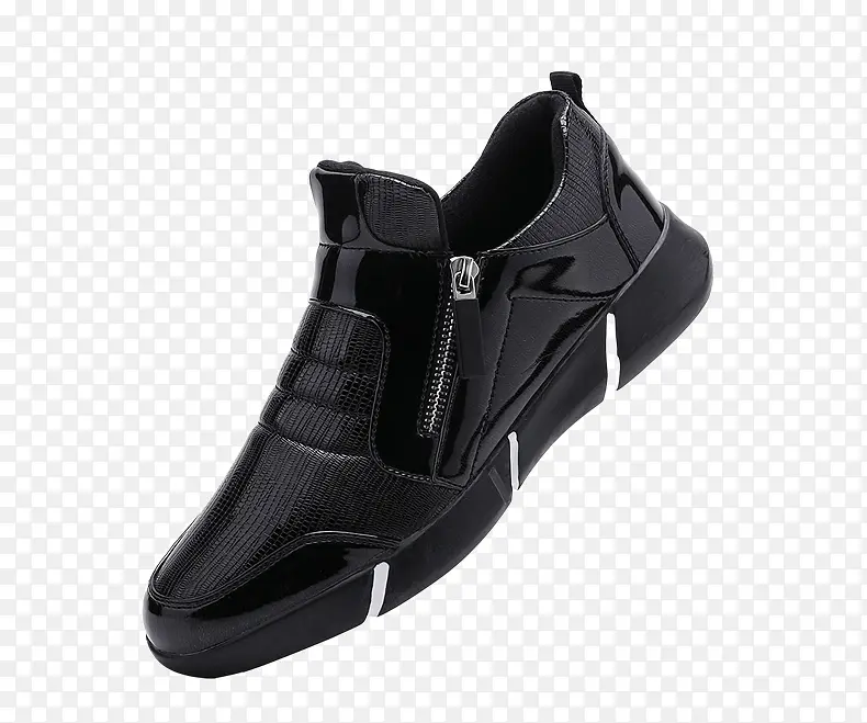 黑色时尚运动跑鞋