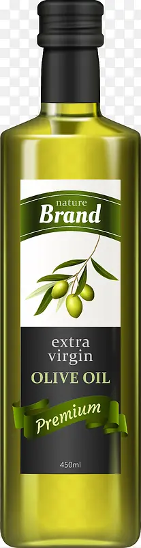 一瓶矢量橄榄油