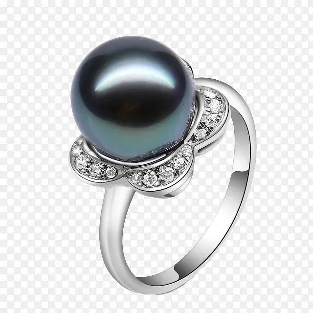 黑珍珠戒指