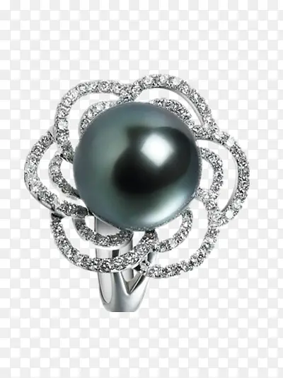 黑色珍珠戒指