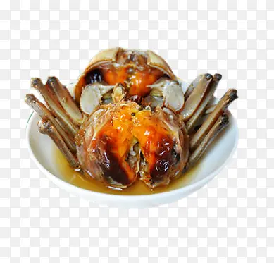 熟食碗里的大闸蟹