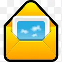 电子邮件附件邮件消息信信封软屑