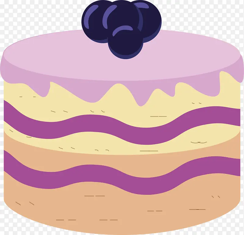 紫色卡通蛋糕