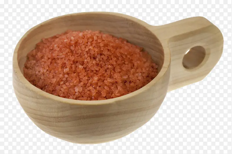木碗里的红盐